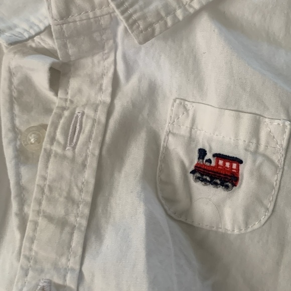 Janie and Jack matching set button down shirt and chambray pants lined size‎ 0/3 - Picture 3 of 9